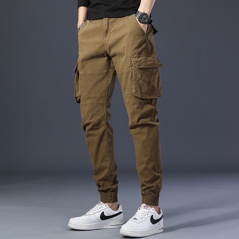 Relaxed Fit Vintage Multi-Pocket Men's Jogger Cargo Pants