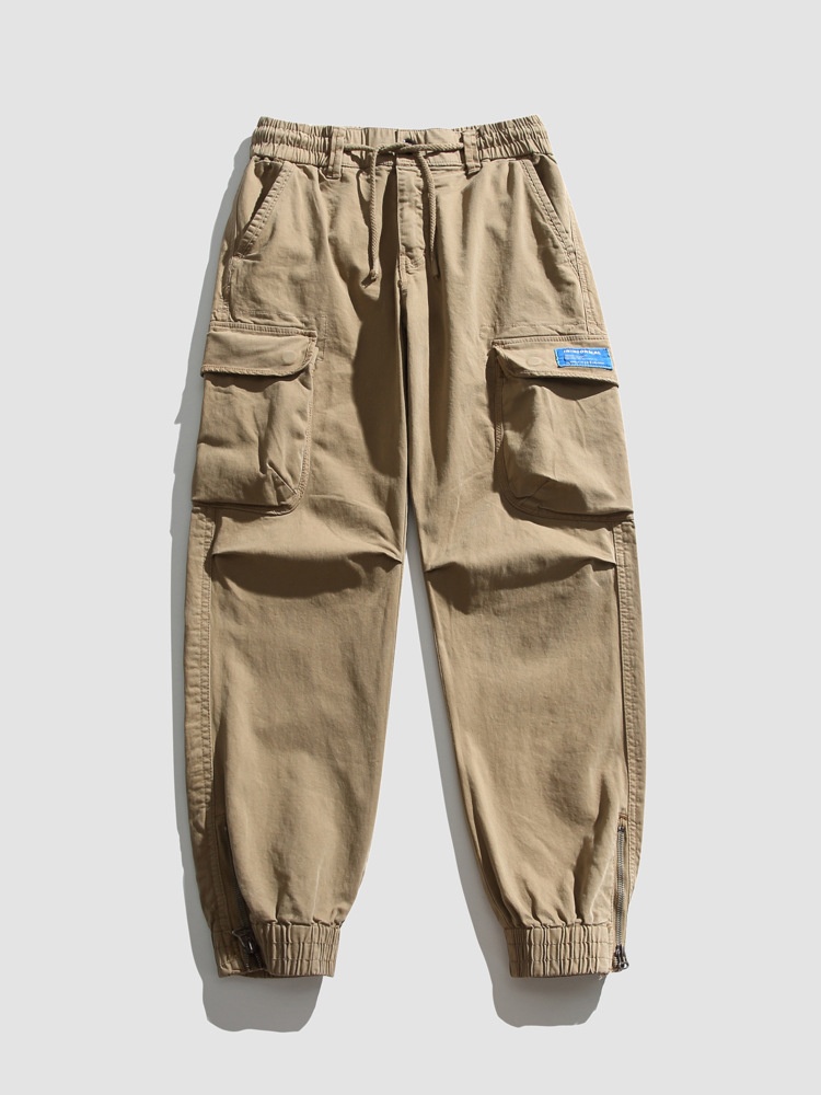 Athletic Tapered Fit Men's Cargo Pants for Summer Outdoor Casual Wear