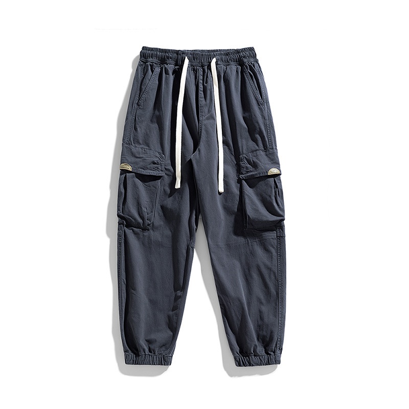 Durable Relaxed Fit Cuffed Men's Cargo Pants for Casual Wear