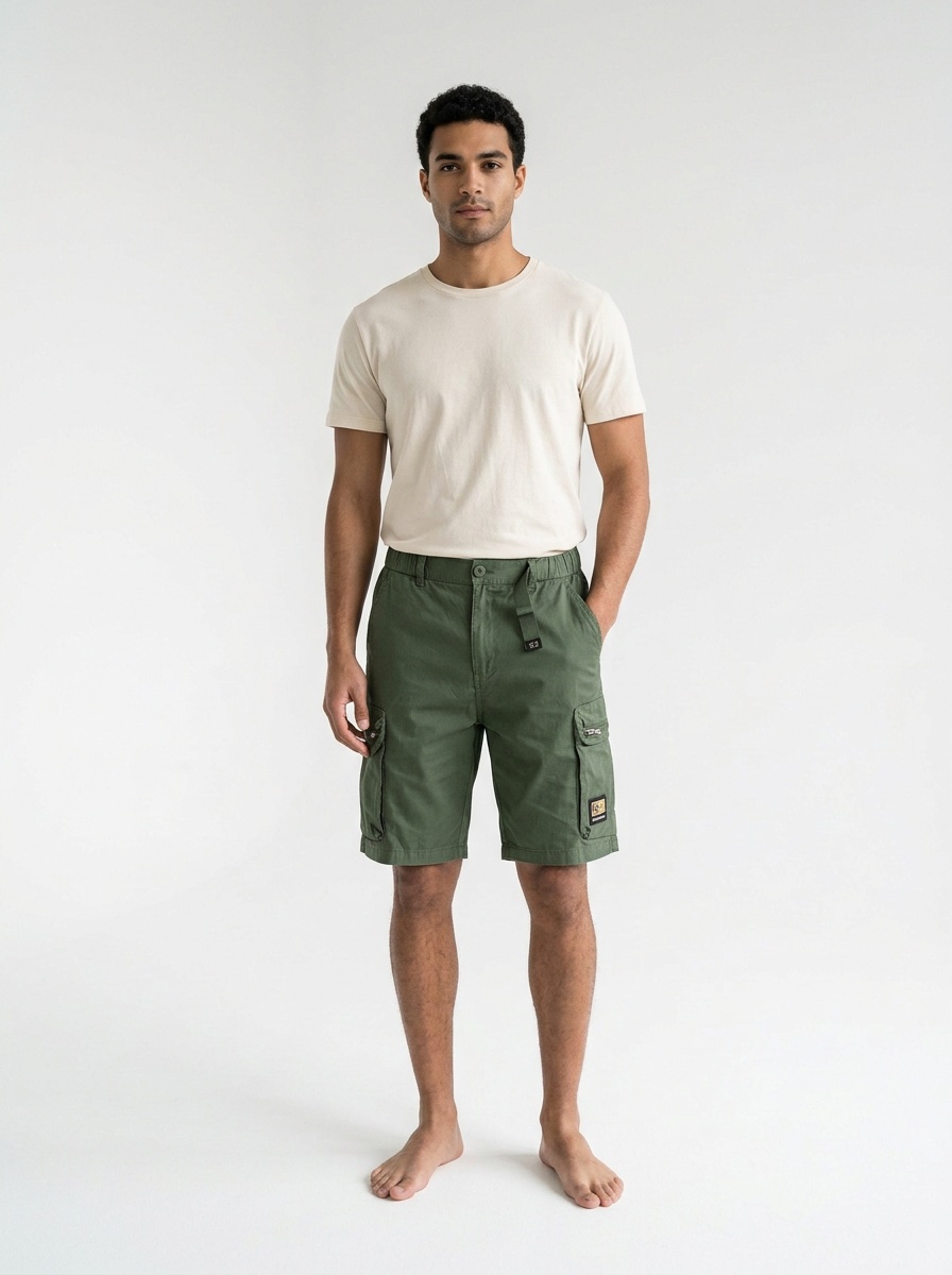 Stretch Fit Vintage Men's Cargo Pants for Casual Active Wear