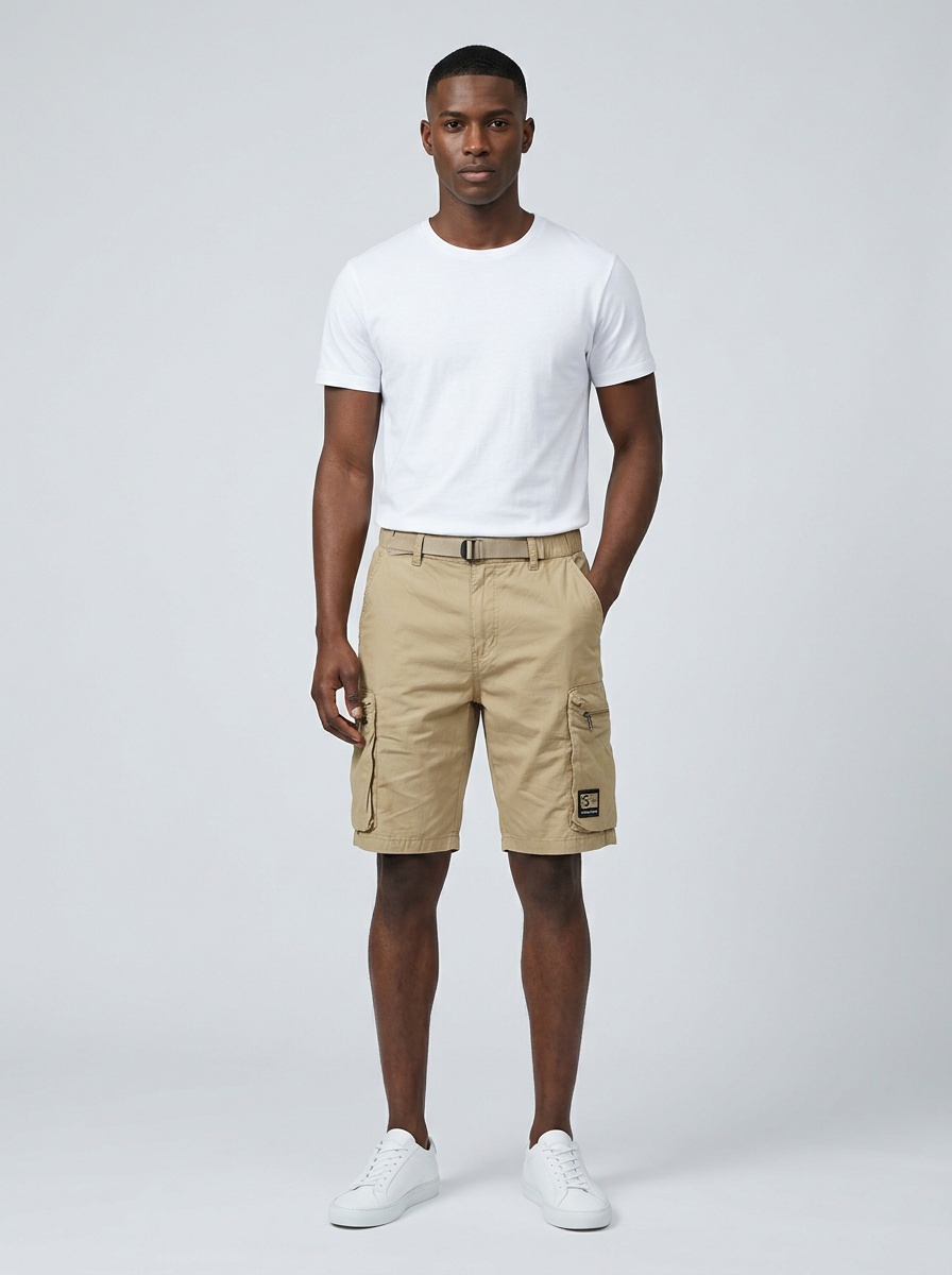 Stretch Fit Vintage Men's Cargo Pants for Casual Active Wear