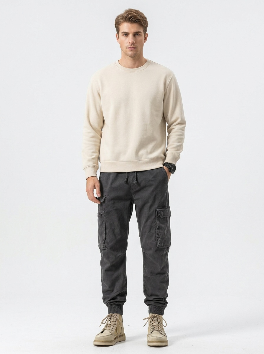 Vintage Outdoor Athletic Tapered Men's Cargo Pants with Stretch Fit