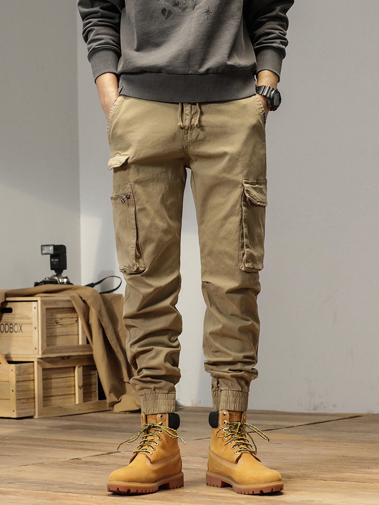Vintage Outdoor Athletic Tapered Men's Cargo Pants with Stretch Fit