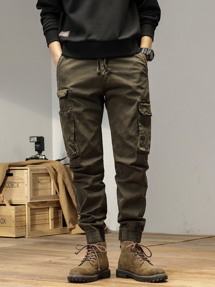 Vintage Outdoor Athletic Tapered Men's Cargo Pants with Stretch Fit