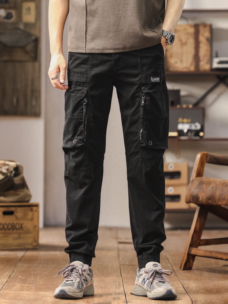 Relaxed Fit Multi-Pocket Casual Men's Cargo Trousers