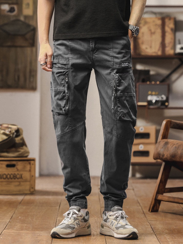 Relaxed Fit Multi-Pocket Casual Men's Cargo Trousers