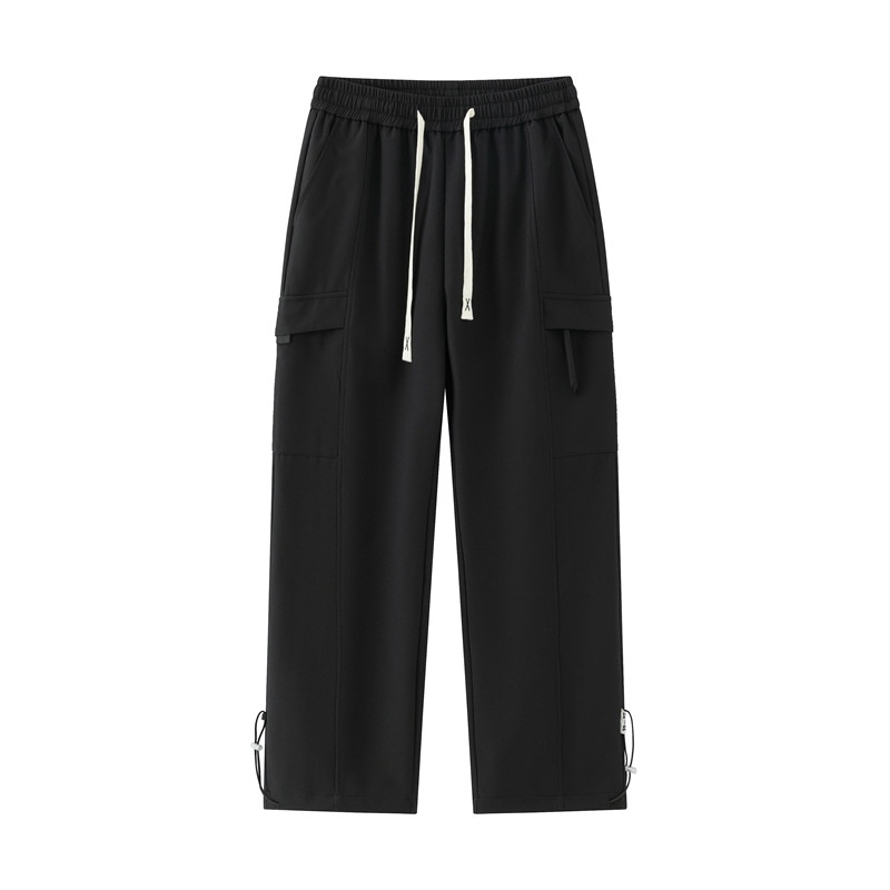 Straight Fit Multi-Pocket Men's Casual Trousers