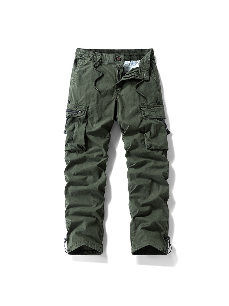 Multi-Pocket Functional Outdoor Men's Cargo Trousers for Casual Wear
