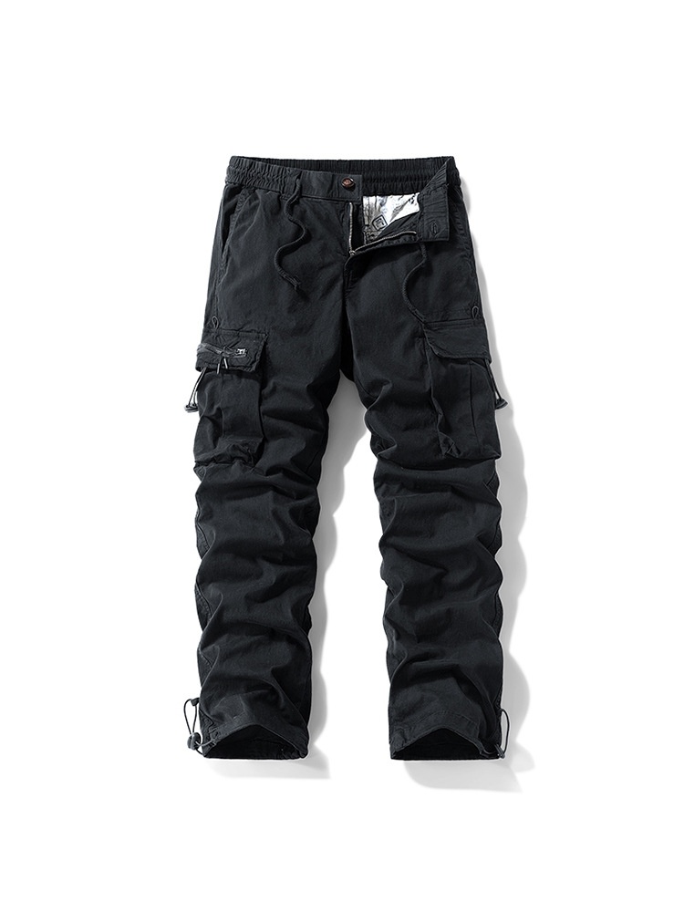 Multi-Pocket Functional Outdoor Men's Cargo Trousers for Casual Wear