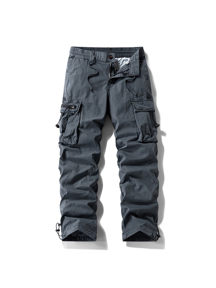 Multi-Pocket Functional Outdoor Men's Cargo Trousers for Casual Wear