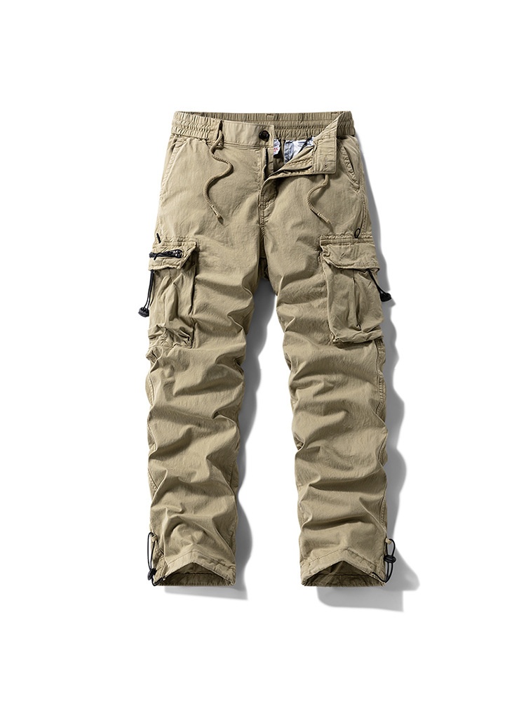 Multi-Pocket Functional Outdoor Men's Cargo Trousers for Casual Wear