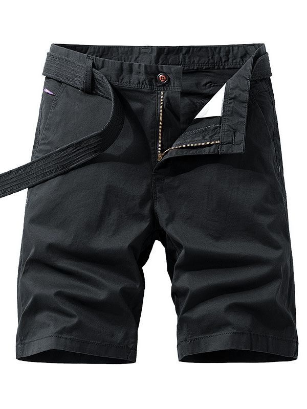 Stretch Fit Solid Color Men's Trousers for Casual Athletic Wear