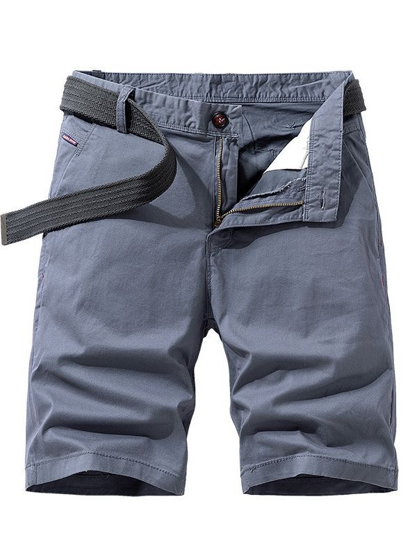 Stretch Fit Solid Color Men's Trousers for Casual Athletic Wear