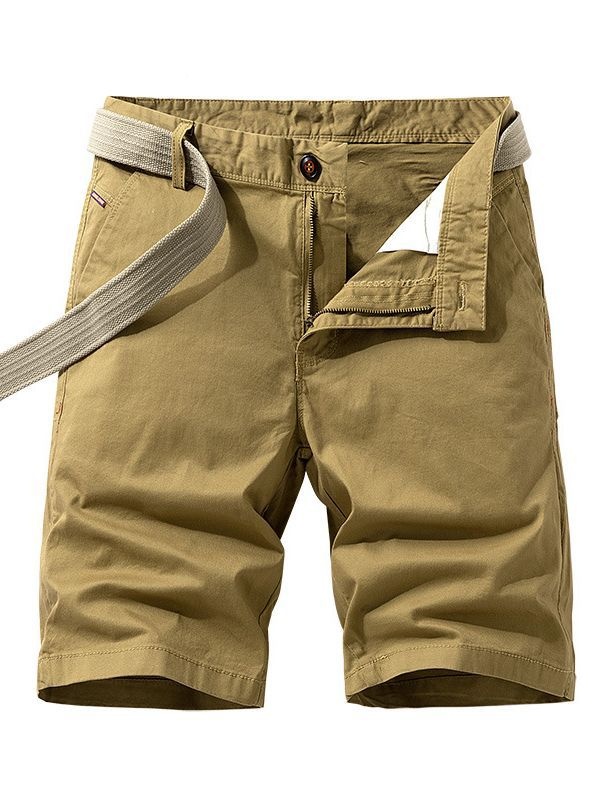 Stretch Fit Solid Color Men's Trousers for Casual Athletic Wear