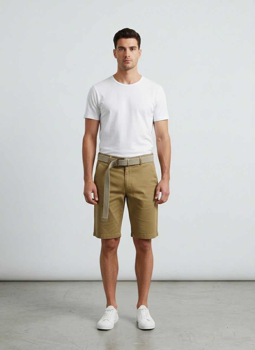 Stretch Fit Solid Color Men's Trousers for Casual Athletic Wear