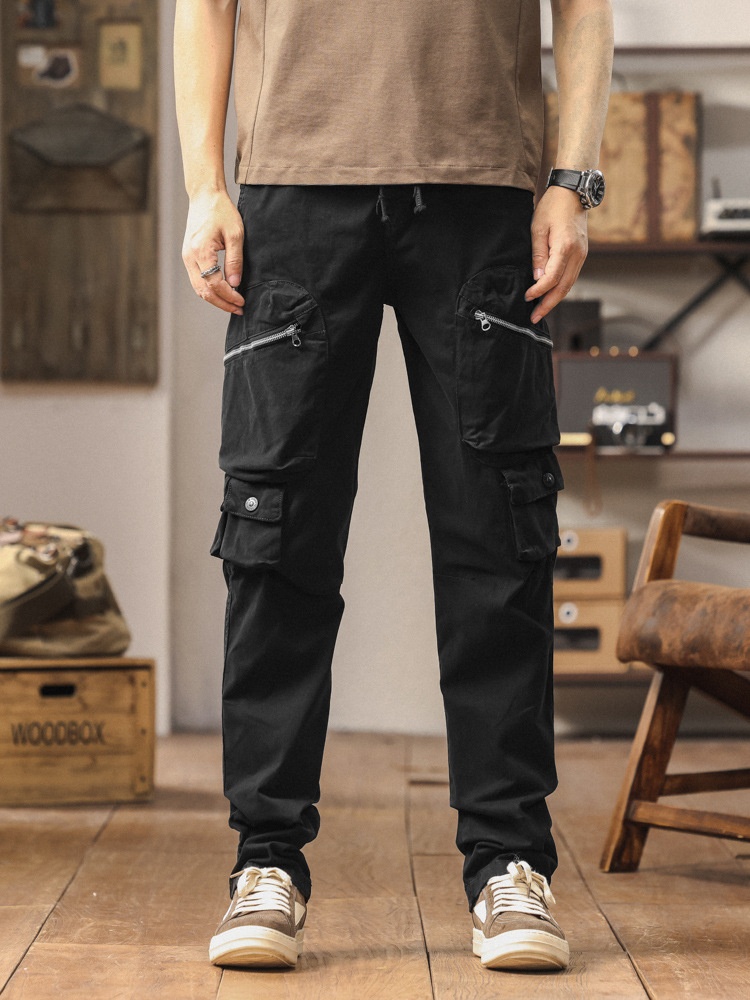 Straight Leg Relaxed Fit Multi-Pocket Men's Cargo Shorts for Casual Wear
