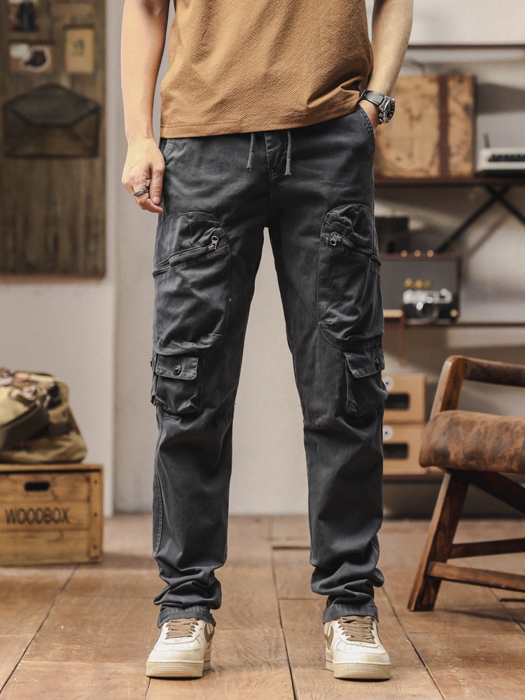 Straight Leg Relaxed Fit Multi-Pocket Men's Cargo Shorts for Casual Wear