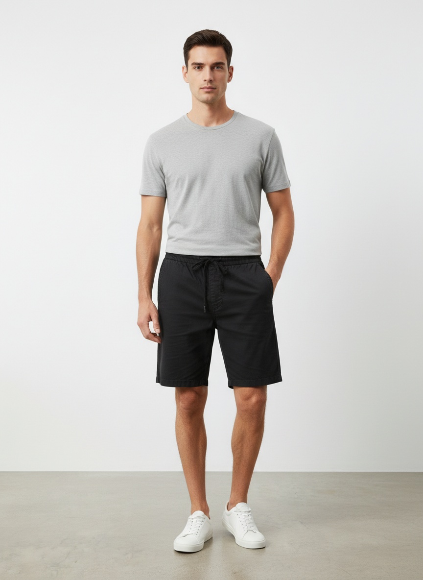 Lässige, sportliche Sommer-Cargoshorts für Herren mit Kordelzug