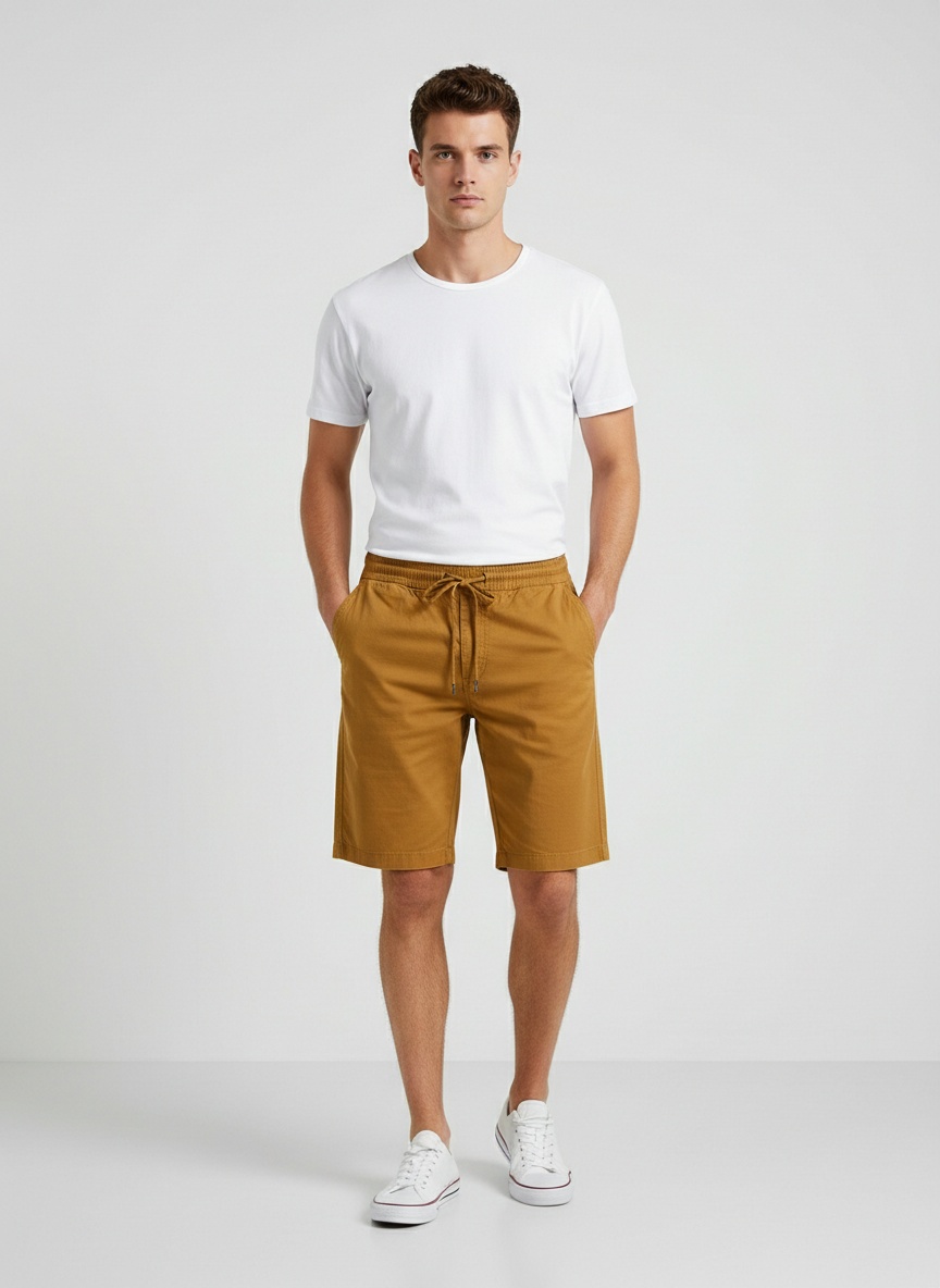 Lässige, sportliche Sommer-Cargoshorts für Herren mit Kordelzug