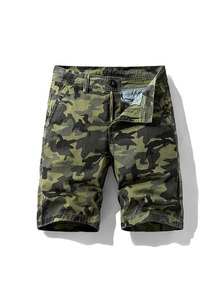 Camouflage Street Style Men's Cargo Shorts for Summer Casual Wear