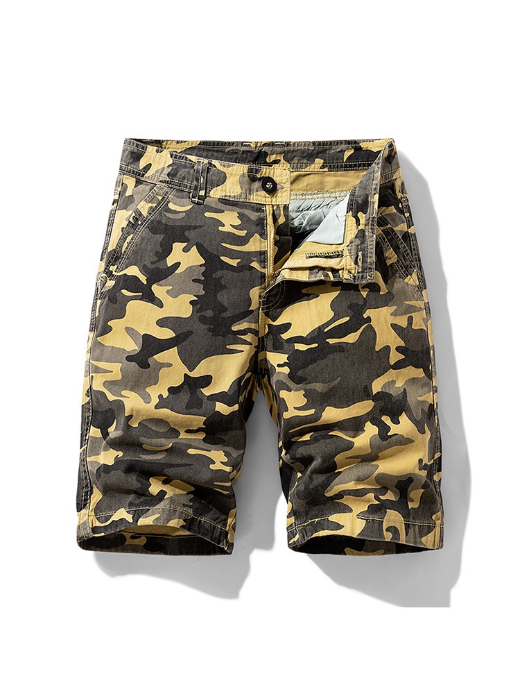 Camouflage Street Style Men's Cargo Shorts for Summer Casual Wear