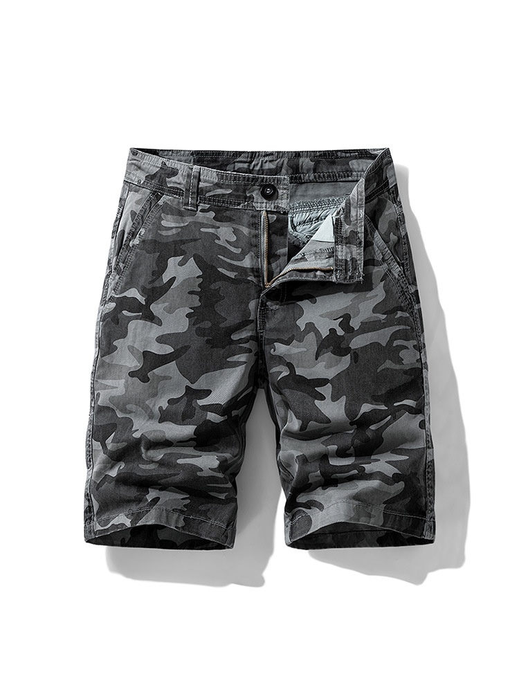 Camouflage Street Style Men's Cargo Shorts for Summer Casual Wear
