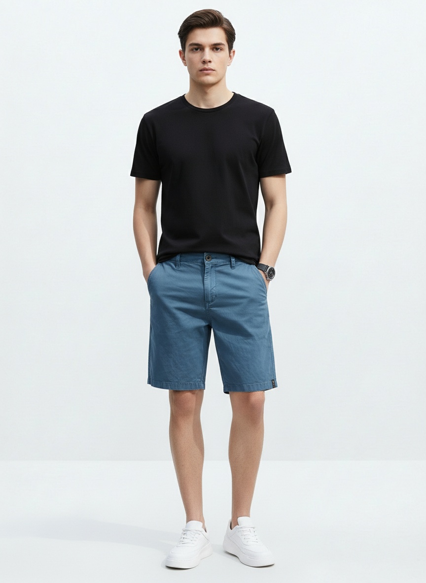 Relaxed Fit Vintage Men's Cargo Shorts for Summer Casual Wear