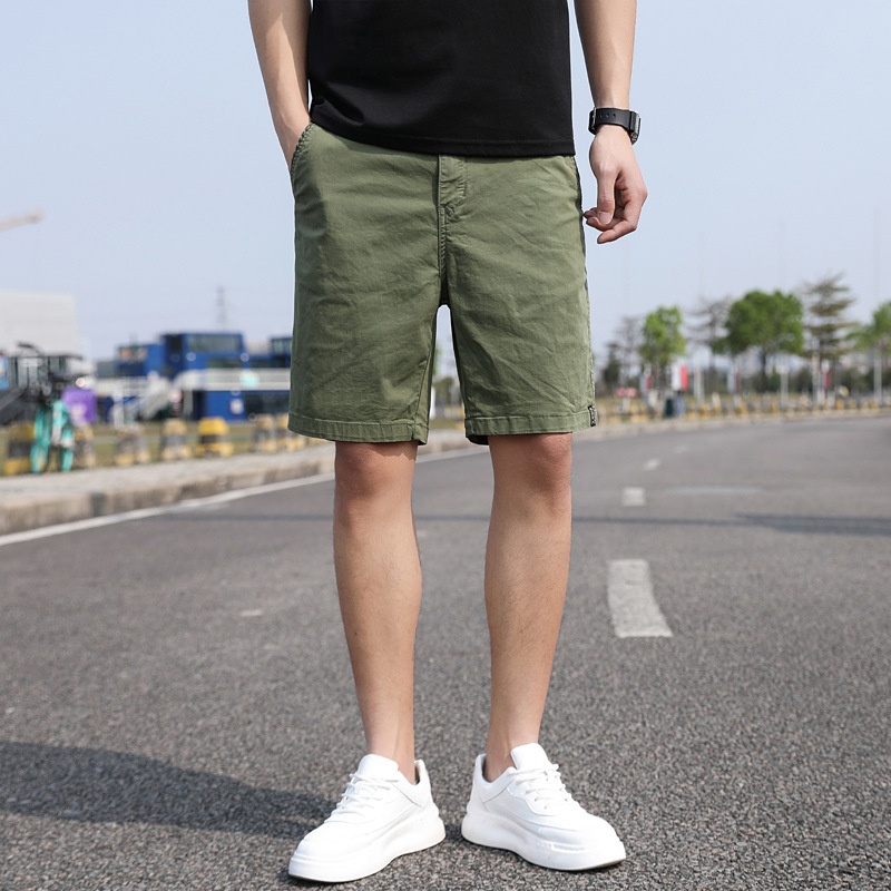 Relaxed Fit Vintage Men's Cargo Shorts for Summer Casual Wear