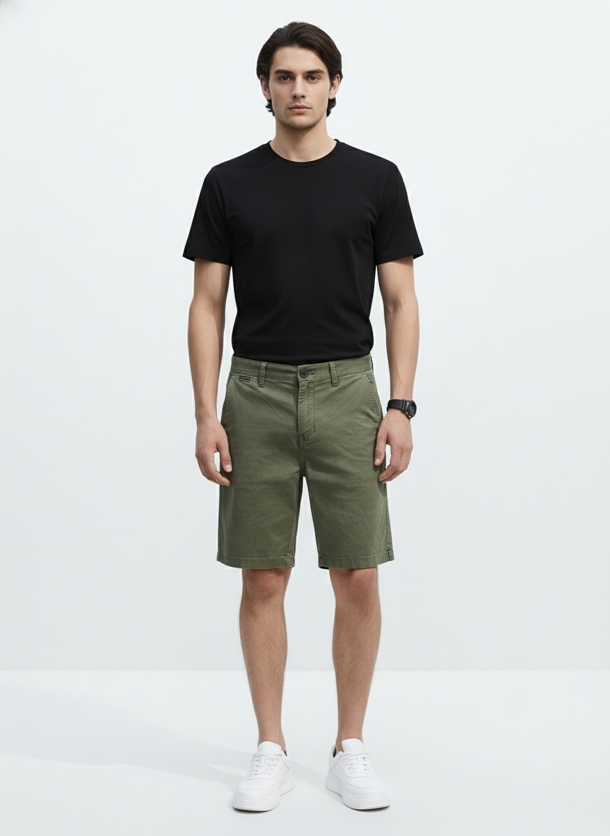 Relaxed Fit Vintage Men's Cargo Shorts for Summer Casual Wear