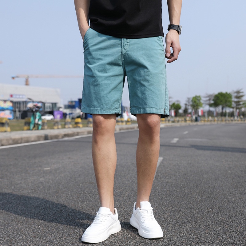 Relaxed Fit Vintage Men's Cargo Shorts for Summer Casual Wear