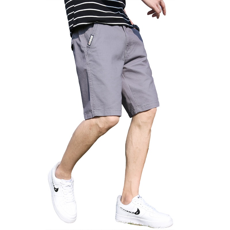 Pantalones cortos cargo sencillos y relajados para hombre, ideales para el verano.