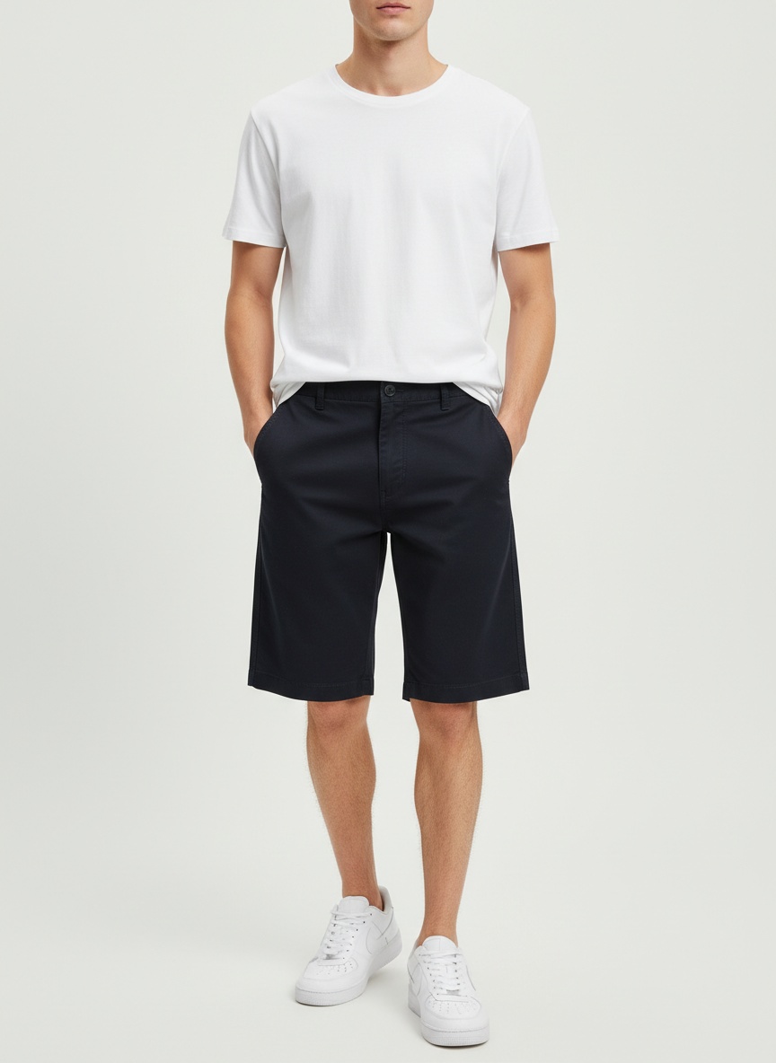 Pantalones cortos cargo sencillos y relajados para hombre, ideales para el verano.