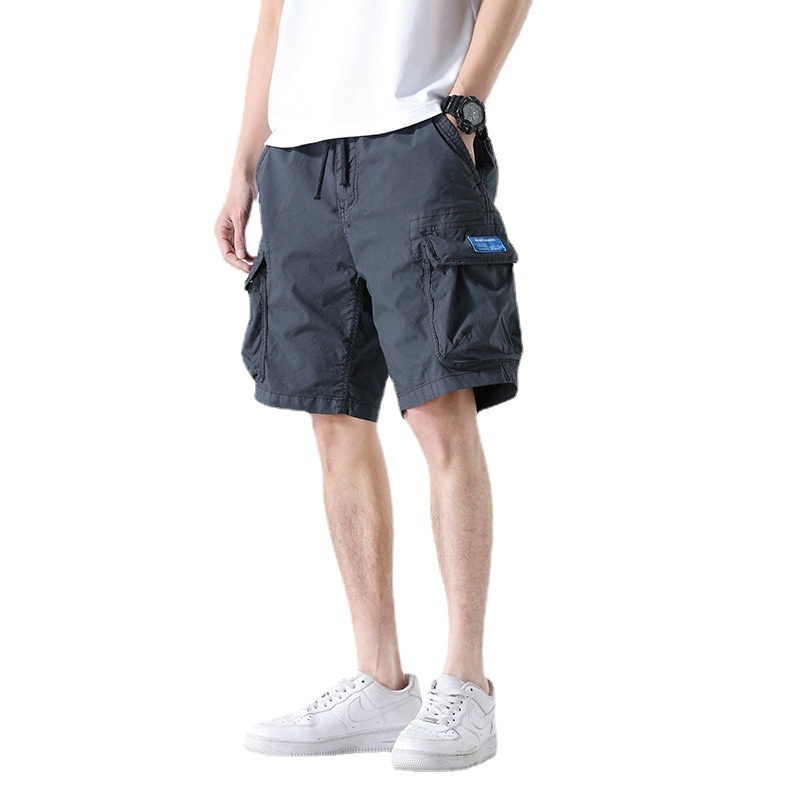 Relaxed Fit Multi-Pocket Men's Cargo Shorts for Versatile Outdoor Wear