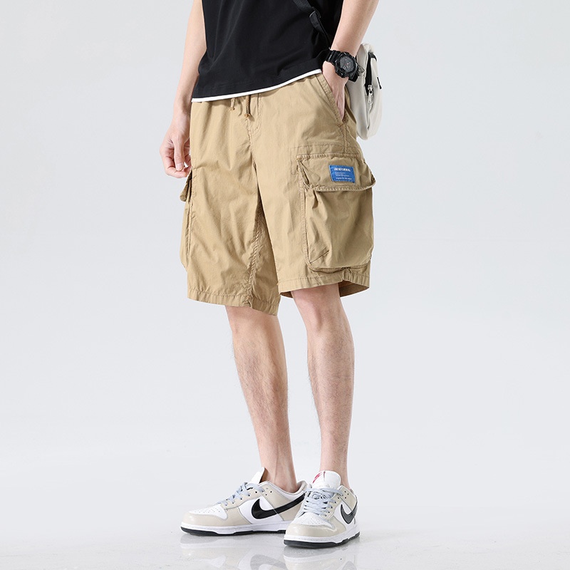 Relaxed Fit Multi-Pocket Men's Cargo Shorts for Versatile Outdoor Wear