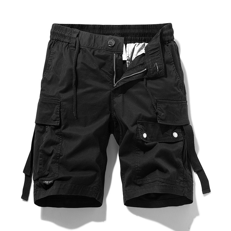 Relaxed Fit Vintage Streetwear Men's Cargo Shorts for Casual Summer Wear