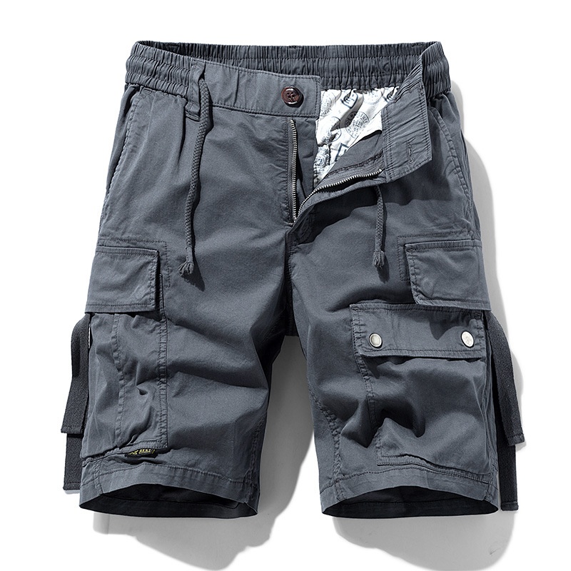 Relaxed Fit Vintage Streetwear Men's Cargo Shorts for Casual Summer Wear