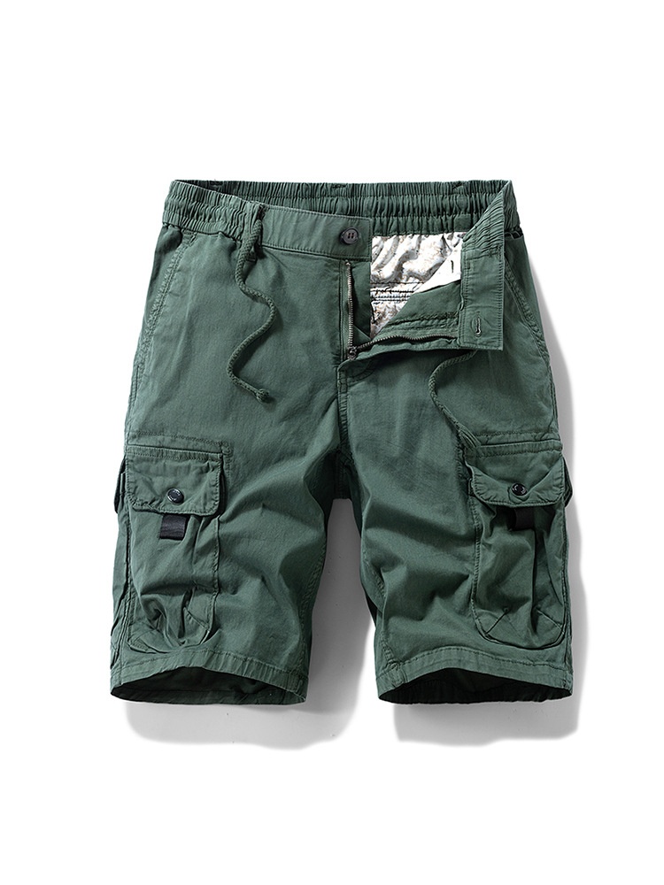 Relaxed Fit Vintage Straight Leg Men's Cargo Shorts for Summer Casual Wear