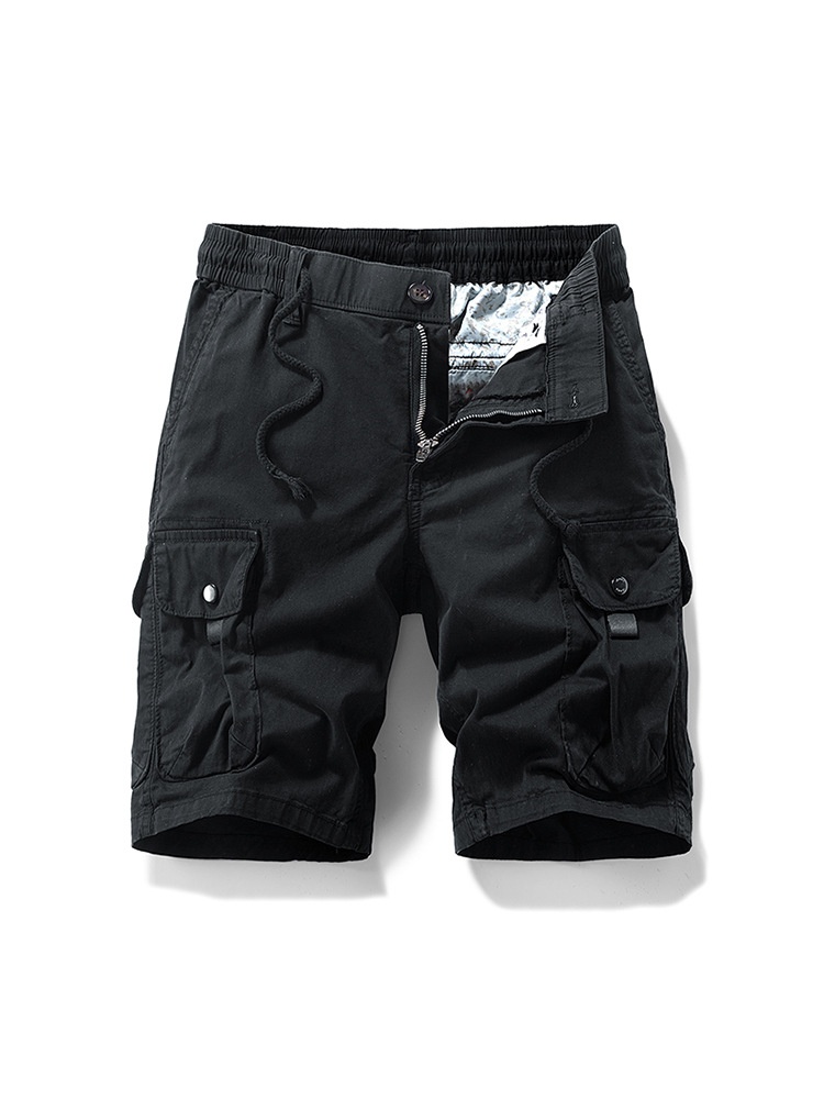 Relaxed Fit Vintage Straight Leg Men's Cargo Shorts for Summer Casual Wear