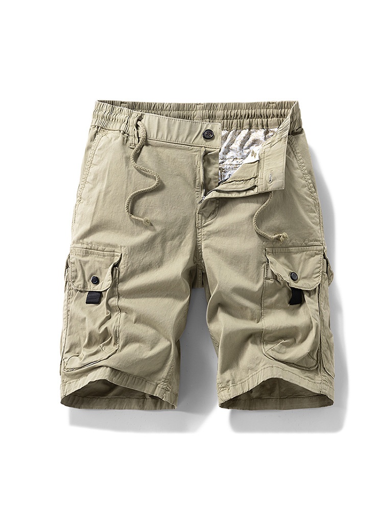 Relaxed Fit Vintage Straight Leg Men's Cargo Shorts for Summer Casual Wear