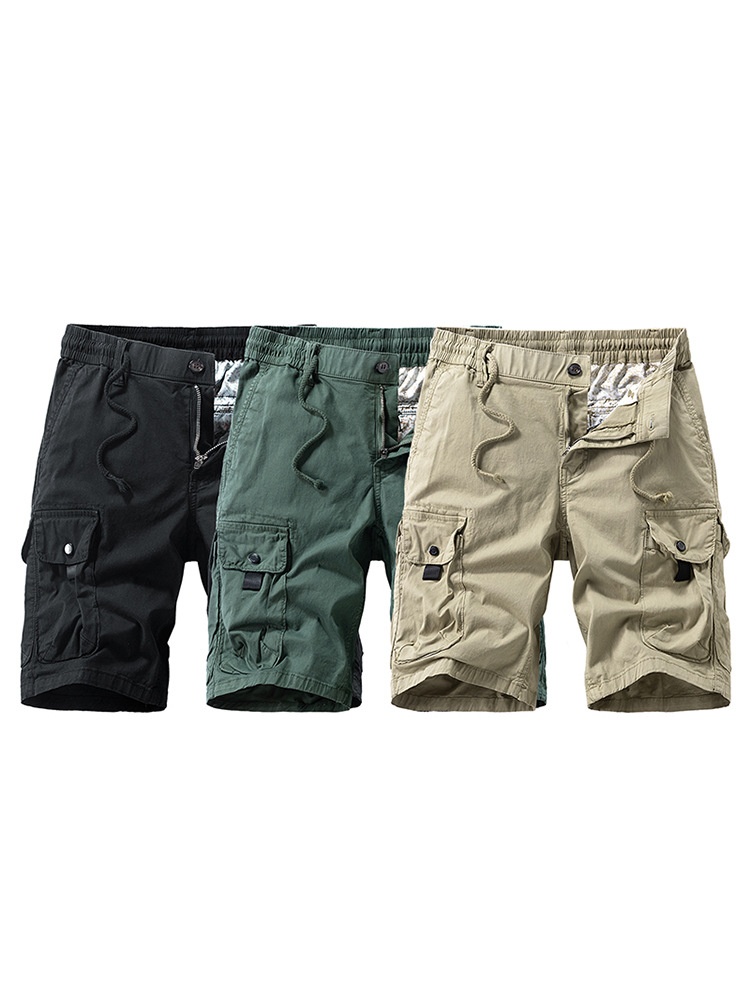 Relaxed Fit Vintage Straight Leg Men's Cargo Shorts for Summer Casual Wear