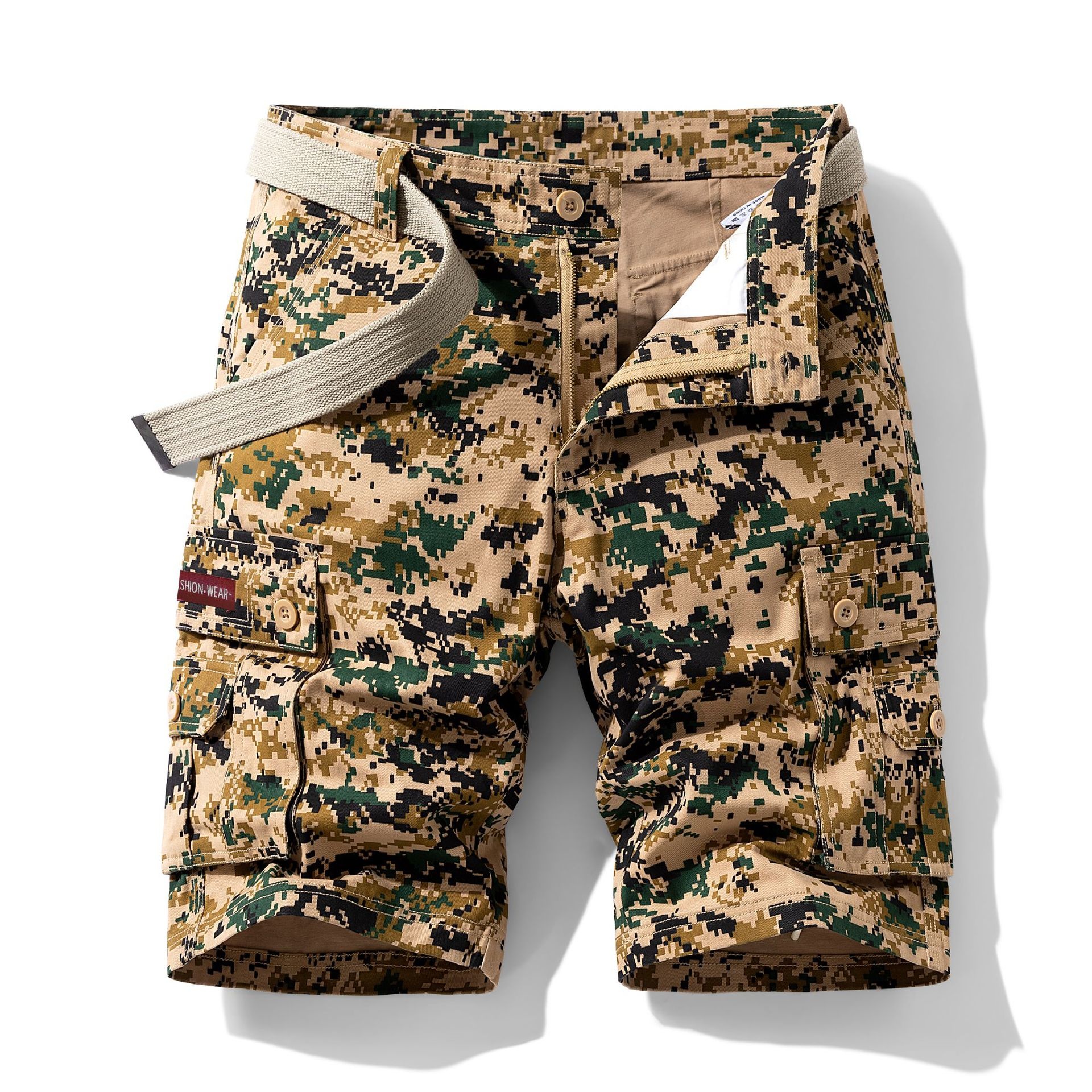 Tactical Camouflage Men's Shorts for Summer Outdoor Wear