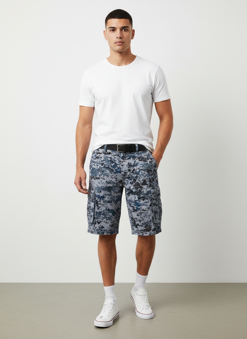 Tactical Camouflage Men's Shorts for Summer Outdoor Wear
