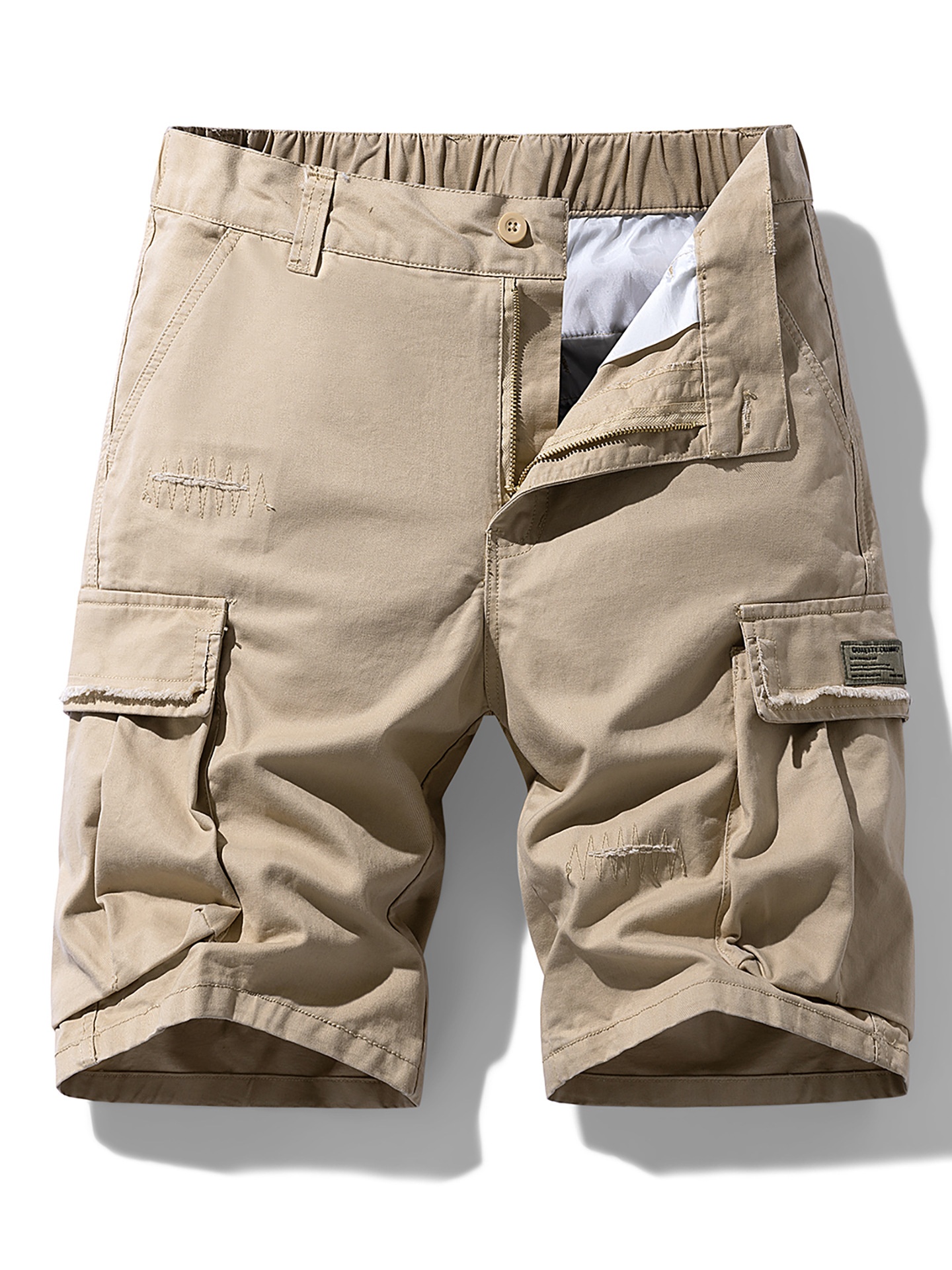 Relaxed Fit Camouflage Men's Cargo Shorts for Summer Casual Wear