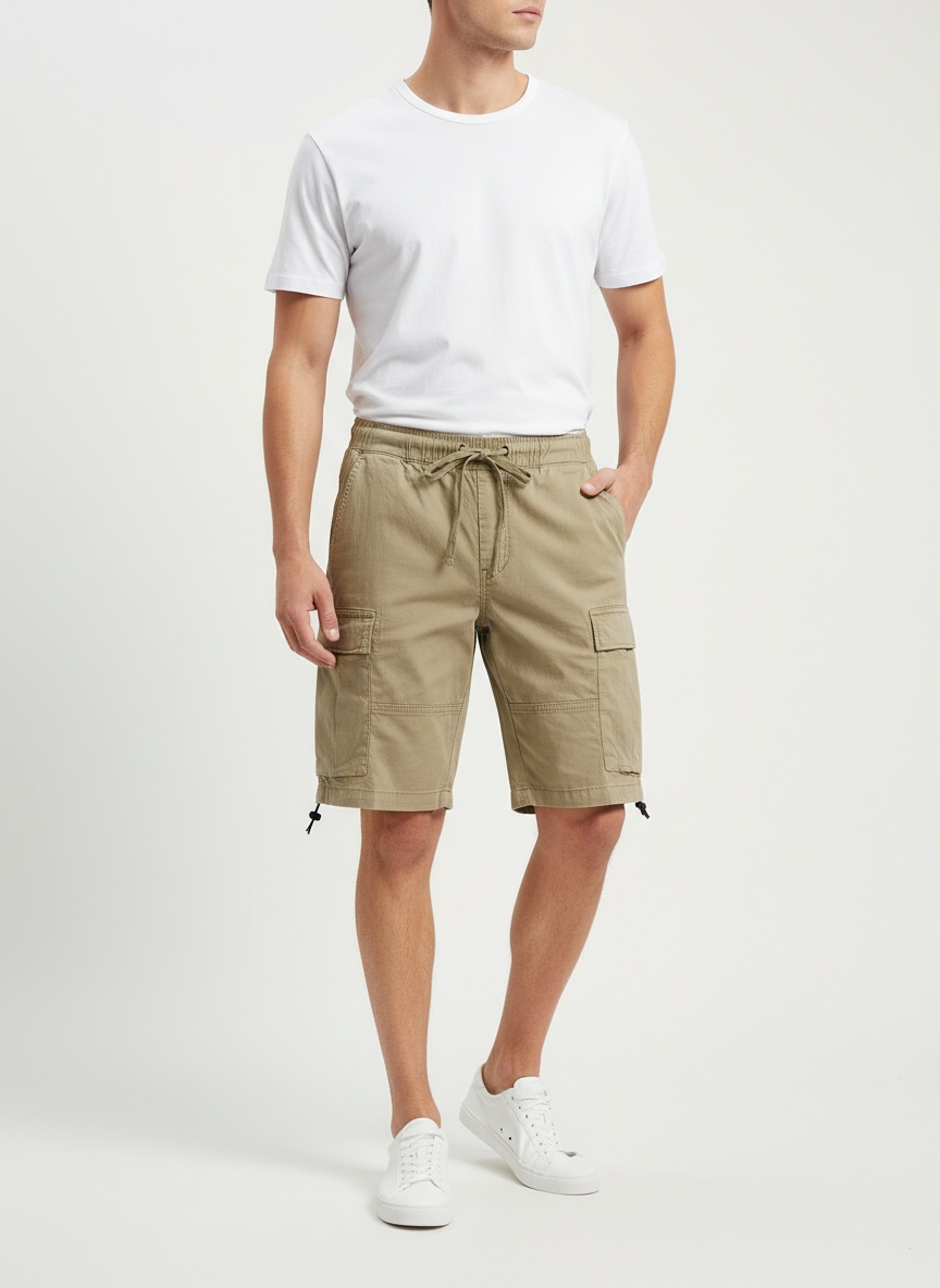 Camouflage Loose Fit Men's Cargo Shorts for Summer Casual Wear