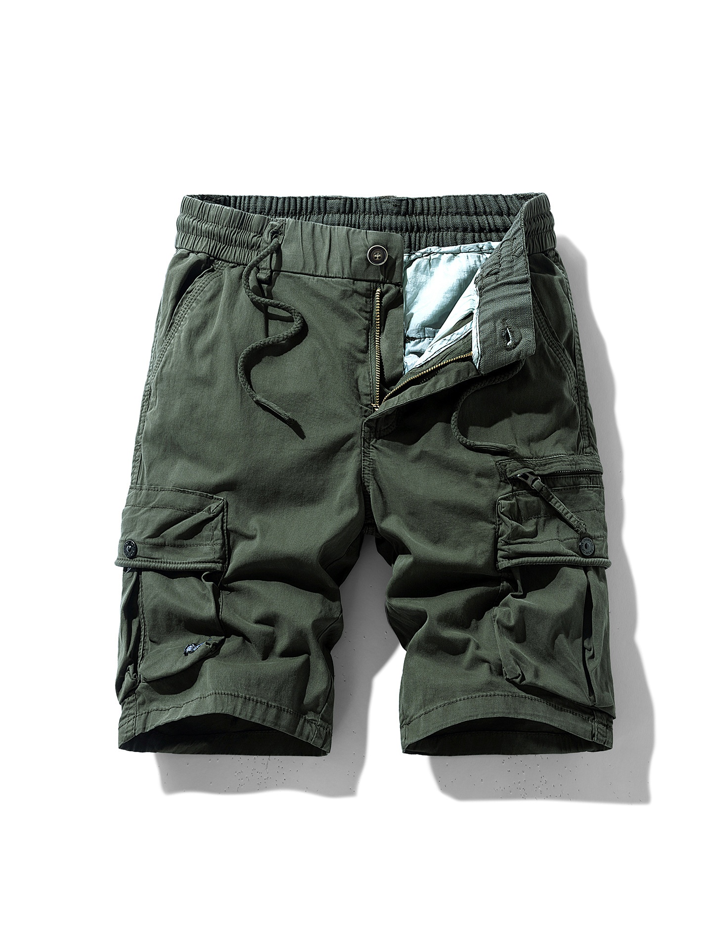Simple Multi-Pocket Men's Shorts for Summer Casual Wear