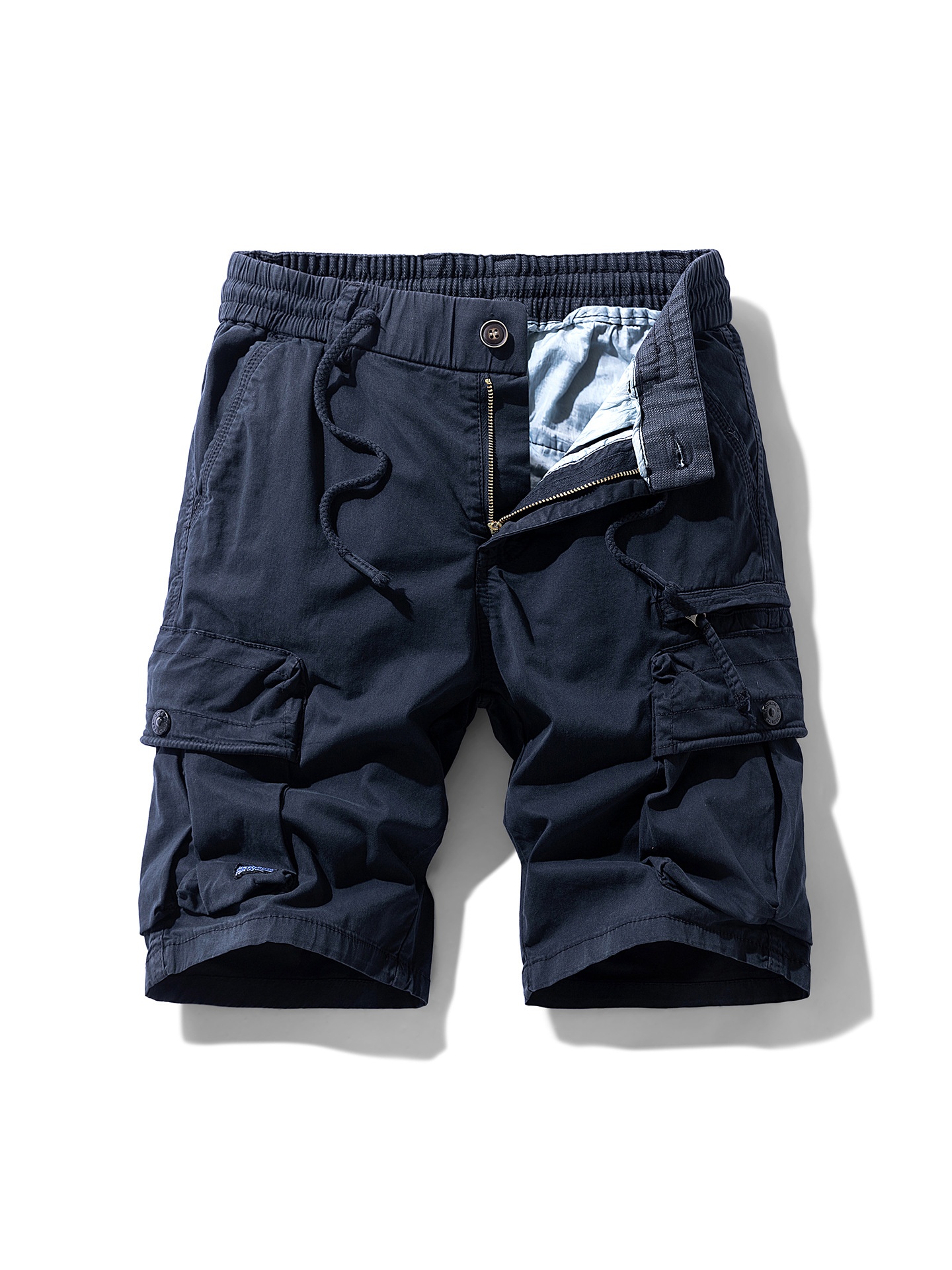 Simple Multi-Pocket Men's Shorts for Summer Casual Wear