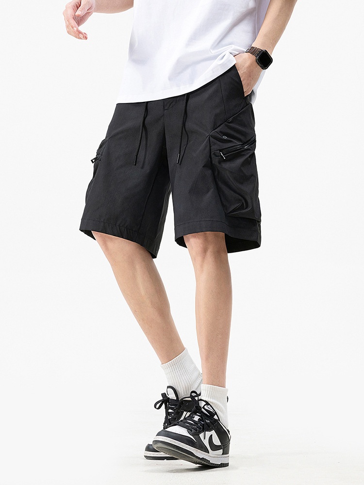 Straight-Leg Relaxed Fit Casual Men's Cargo Shorts