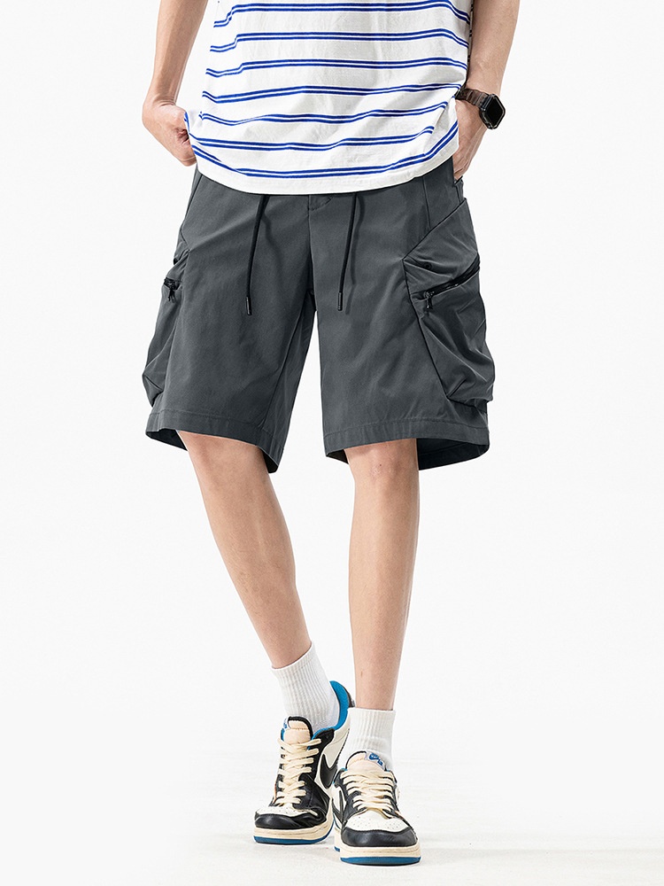 Straight-Leg Relaxed Fit Casual Men's Cargo Shorts