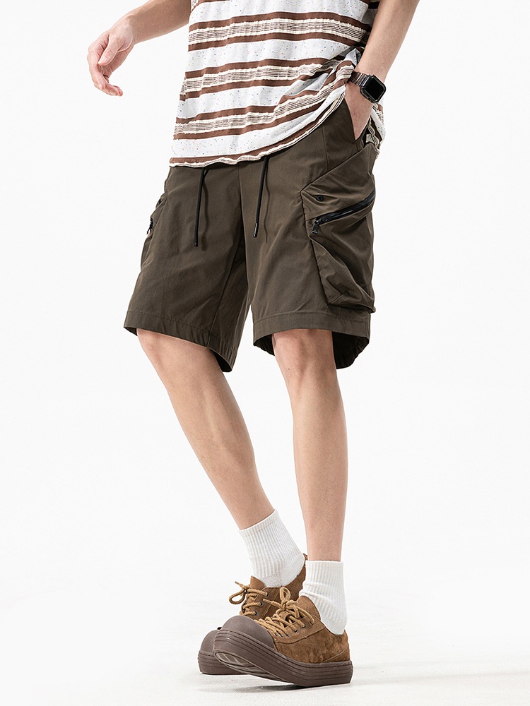 Straight-Leg Relaxed Fit Casual Men's Cargo Shorts