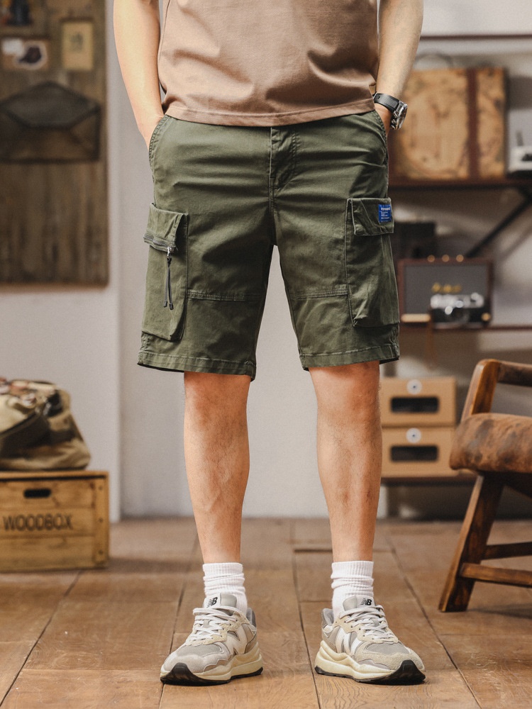 Relaxed Fit Multi-Pocket Men's Cargo Shorts for Casual Wear